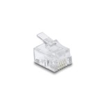 Delock Connecteur RJ11 100 Pièce/s, Transparent