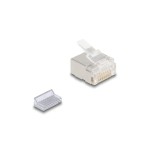 Delock Connecteur RJ45, Cat.6A 100 Pièce/s, Transparent