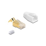 Delock Connecteur RJ45, S/FTP, Cat.7 25 Pièce/s, Transparent