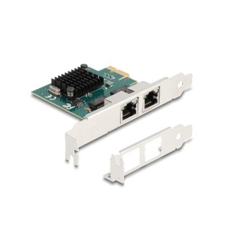 Delock PCI-Express x1 Karte 2xRJ45 Gigabit, LAN, BCM5718 Delock PCI-Express x1 Karte 2xRJ45 Gigabit, LAN, BCM5718