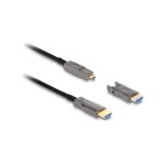 Delock Câble optique 5 en 1 HDMI, 25 m, 8K 60 Hz, active