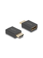Delock Adapter HDMI Stecker zu Buchse, 8K 60Hz, schwarz