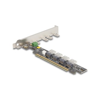 Delock PCI x16 for 4x intern SFF-8654, 4i NVMe - Bifurcation Delock PCI x16 for 4x intern SFF-8654, 4i NVMe - Bifurcation