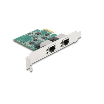 Delock PCI x1 Karte for 2x RJ45, 2.5 Gigabit LAN RTL8125 Delock PCI x1 Karte for 2x RJ45, 2.5 Gigabit LAN RTL8125