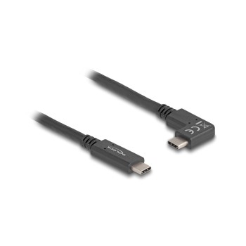 Delock USB 10 Gbps cable USB-C for USB-C 1m, Stecker/Stecker, gewinkelt, links/rechts Delock USB 10 Gbps cable USB-C for USB-C 1m, Stecker/Stecker, gewinkelt, links/rechts
