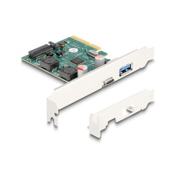 Delock PCI Express x4 Karte, USB 10 Gbps Type-C, Type-A