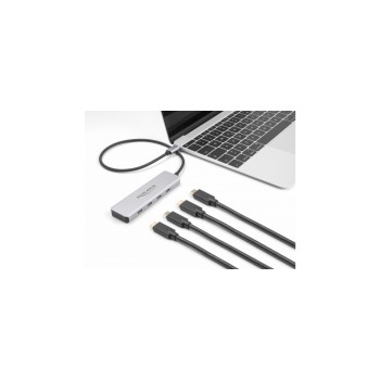 Delock USB 10 Gbps Type C Hub, 4x Type C, Buchse with 35 cm Anschlusscable Delock USB 10 Gbps Type C Hub, 4x Type C, Buchse with 35 cm Anschlusscable