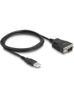 Delock Adapter USB 2 Typ A for 1x Seriell, 232 D-Sub 9 Stecker, with ESD Schutz