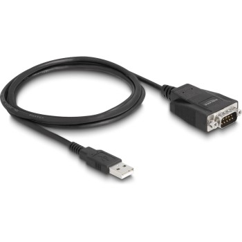Delock Adapter USB 2 Typ A for 1x Seriell, 232 D-Sub 9 Stecker, with ESD Schutz Delock Adapter USB 2 Typ A for 1x Seriell, 232 D-Sub 9 Stecker, with ESD Schutz