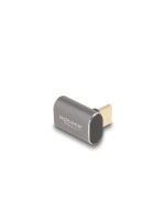 Delock Adapter USB-C Stecker zu Buchse, 40 Gbps, 100 W, 8K 60Hz, gehäuse: Metall