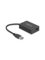 Delock USB Typ-A for 1x SFP Gigabit LAN, bis for 1000 Mbps Gigabit, black 