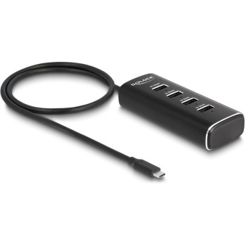 Delock 4 Port USB 10 Gbps Hub, with USB Type-C