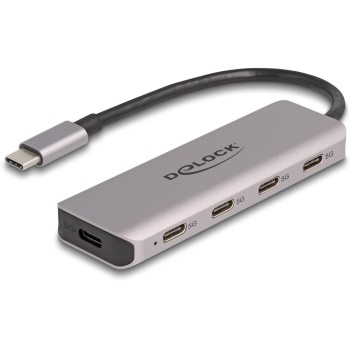 Delock USB 5 Gbps 4 Port USB Type-C, Hub with USB Type-C Delock USB 5 Gbps 4 Port USB Type-C, Hub with USB Type-C