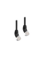 Delock Câble patch coudé 45° haut Cat 6A, S/FTP, 0.25 m, Noir