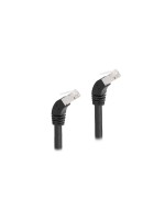 Delock Netzwerkkabel RJ45 Cat.6A S/FTP, nach unten gewinkelt, 5m, schwarz