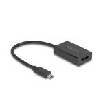 Delock Adapter DP Buchse zu USB-C Stecker, DP Alt Mode, 4K mit PD 85W