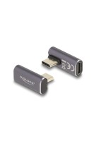 Delock Adapter USB-C Stecker for Buchse, 40 Gbps, 8K 60Hz, gedreht gewinkelt