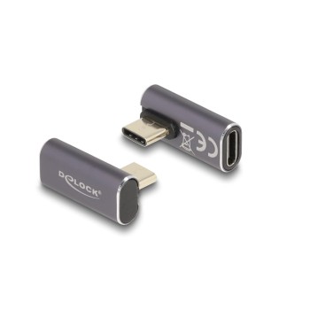 Delock Adapter USB-C Stecker zu Buchse, 40 Gbps, 8K 60Hz, gedreht gewinkelt Delock Adapter USB-C Stecker zu Buchse, 40 Gbps, 8K 60Hz, gedreht gewinkelt