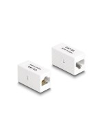 Delock Adapter RJ45 Buchse for RJ45 Buchse, Cat.6A UTP, white