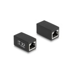 Delock Adapter RJ45 Buchse zu RJ45 Buchse, Cat. 6 UTP, schwarz