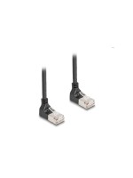 Delock Câble patch 90° coudé en haut Cat 6A, S/FTP, 5 m, Noir