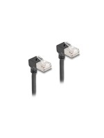 Delock Câble patch coudé à 90 Cat 6A, S/FTP, 0.25 m, Noir