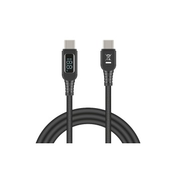 Delock USB2.0 Schnelladecable USB-C/C, Stecker/Stecker, 1.20m, 140W with Anzeige Delock USB2.0 Schnelladecable USB-C/C, Stecker/Stecker, 1.20m, 140W with Anzeige