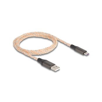 Delock USB 2.0 cable Typ-A for Typ-C, with RGB Beleuchtung, 1m Delock USB 2.0 cable Typ-A for Typ-C, with RGB Beleuchtung, 1m