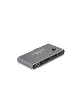 Delock Commutateur KVM Displayport 8K 30 Hz avec USB 5 Gbps