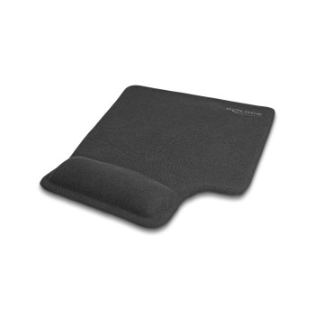 Delock ergonomisches Mousepad Linkshänder, with Handballenauflage, black  Delock ergonomisches Mousepad Linkshänder, with Handballenauflage, black