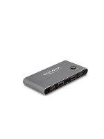 Delock Commutateur KVM USB-C vers DisplayPort 8K 30 Hz avec USB 2.0