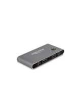 Delock Commutateur KVM USB-C vers HDMI et DisplayPort 8K MST avec USB 2.0