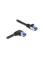 Delock Câble patch angulé à droite Cat 6A, S/FTP, 1 m, Noir