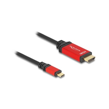 Delock USB-C - HDMI cable, 2m, red, 8K 60Hz with HDR Funktion Delock USB-C - HDMI cable, 2m, red, 8K 60Hz with HDR Funktion