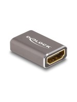 Delock HDMI Adapter Buchse zu Buchse, 8K 60Hz, grau, metall