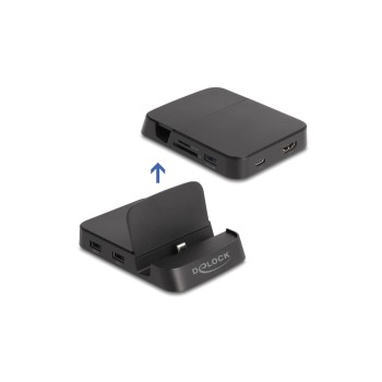 Delock Dockingstation 4K with Halterung, HDMI/USB/Hub/Micro SD Delock Dockingstation 4K with Halterung, HDMI/USB/Hub/Micro SD