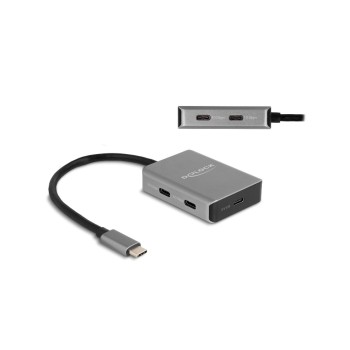 Delock USB 10 Gbps 4 Port USB-C Hub, with USB-C anschluss Delock USB 10 Gbps 4 Port USB-C Hub, with USB-C anschluss