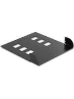 Delock 5.25 Metall Einbaurahmen, für Delock 2x Wechselrahmen 47011/47005