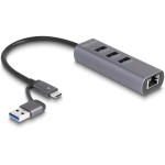 Delock Adaptateurs réseau 5 Gbps USB Typ-A/USB type C