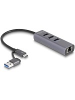 Delock Adaptateurs réseau 5 Gbps USB Typ-A/USB type C