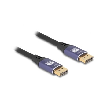 Delock DisplayPort cable 8K 60Hz, Metall, lila, 5m Delock DisplayPort cable 8K 60Hz, Metall, lila, 5m