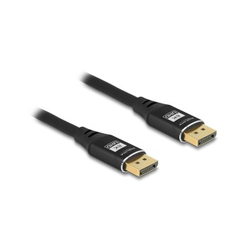 Delock DisplayPort cable 8K 60Hz, Metall, black , 2m Delock DisplayPort cable 8K 60Hz, Metall, black , 2m