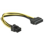 Delock Câble d'alimentation 6Pin - SATA 20 cm