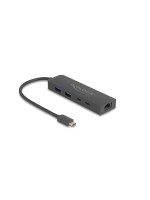 Delock 10 Gbps USB Hub mit 2.5 Gigabit LAN, Port und PD 85 W