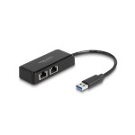 Delock USB-Typ-A Adapter, for 2x Gigabit LAN