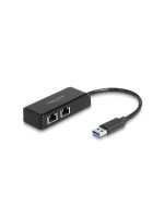 Delock USB-Typ-A Adapter, zu 2x Gigabit LAN