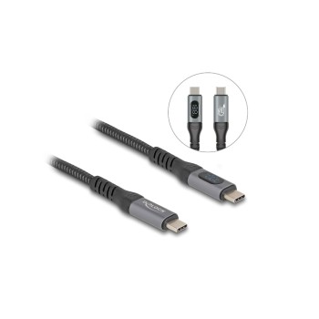 Delock USB 40 Gbps Daten&Ladecable 1m, 8K 60Hz, USB PD 3.1 Extended Range 240 W Delock USB 40 Gbps Daten&Ladecable 1m, 8K 60Hz, USB PD 3.1 Extended Range 240 W