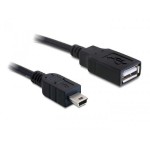 USB cable 0.5m A-Buchse auf MiniB-Stecker, for USB-Stick an Mini-B Anschluss