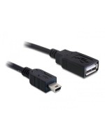USB câble 0.5m A-Buchse auf MiniB-Stecker, pour USB-Stick an Mini-B Anschluss