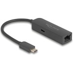 Delock USB Typ-C zu LAN Adapter, mit Power Delivery 100W